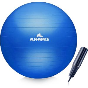 Balle De Gymnastique Anti-&Eacute;clatement-Pompe &Agrave; Air Incl.-Ballon Fitness,Yoga,Gymnastique,Core,Ou Comme Chaise De Bureau Pour Muscler Le Dos.[K1041] - Neuf