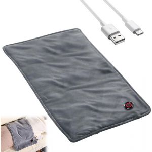 JGD-Coussin Chauffant, Couverture Chauffante, 60 * 30cm Coussin Chauffant Electrique Portable, Coussin Chauffant Dos, 3 R&eacute;glages de Temp&eacute;rature, Lavable, pour Lombaire Cervicales, &Eacute;paule - Neuf