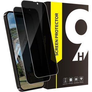 Kal-Lot De 2 Films De Protection D'écran En Verre Blindé Pour Iphone 15 Pro - Dureté 9h - Anti-Rayures - Anti-Traces De Doigts - Verre De Protection Anti-Éclaboussures - Bord 2,5d - Installation - Neuf