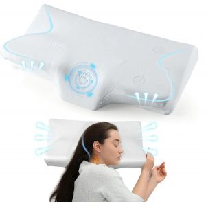 Trahoo-Oreiller En Mousse À Mémoire De Forme - Oreiller Orthopédique - Oreiller Ergonomique - Douleur Au Cou - Coussin De Positionnement Latéral - Respirant - Pour Tous Les Types De Sommeil - Neuf