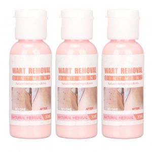 Liquide anti-verrues irritant, indolore et inoffensif, pour eliminer les acrochordons, les grains de beaute, le visage, le cou et les pieds, 30 ml, 3 pieces - Neuf