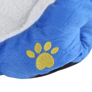 Hjlian Coussin De Couchage Doux Et Chaud Pour Chien Et Chat, Ideal Pour L'automne Et L'hiver (Bleu) - Neuf
