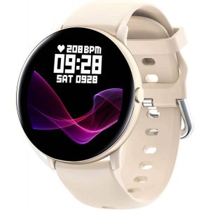 Montre Connectée Homme Femme Enfant Smartwatch Montre Intelligente Tactile Vibrante Podometre Sport Fitness Tracker Chronometre Cardio Etanche Pour Android Ios(Doré) - Neuf