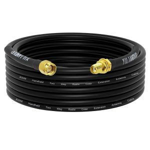 20M/65,6Ft Câble D'Extension Sma Rg58 Sma Mâle À Femelle Câble Coaxial À Faible Perte Pour Wifi 3G 4G Lte Antenne Gps Sdr Équipement Antenne Radio Scanner Routeur (Non Pour La Tv) - Neuf