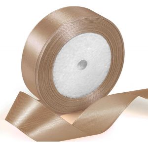 Ruban Cadeau De Satin 22 M X 20 Mm De Large-Rose-Pour Mariage,Travaux Manuels Et Emballage Cadeau-D&eacute;coration De Mariage (Kaki) - Neuf