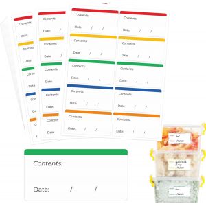 300 Pcs &Eacute;tiquettes De Cong&eacute;lation Amovibles, &Eacute;tiquettes Amovibles, 6x3cm &Eacute;tiquette Autocollant Congelable, &Eacute;tiquettes De Cong&eacute;lation Pour Bocaux De Confiture, Pour Les Aliments, La Cuisine,Conteneurs - Neuf