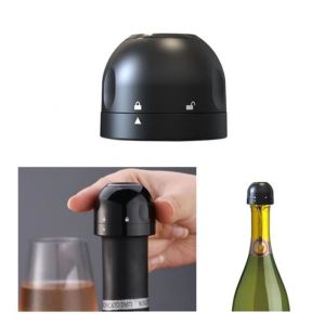 Bouchon À Champagne/Vin - Scellage Sous Vide - Bouchon Noir - Neuf