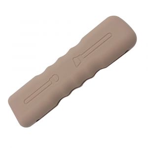 &Eacute;tui Porte-Pinceaux De Maquillage En Silicone Pour Les Voyages - Marron Clair, Compact Et Facile &Agrave; Nettoyer, Peut Contenir Plusieurs Pinceaux - Neuf