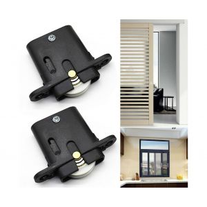 Roulettes de rechange pour porte coulissante (4 pi&egrave;ces) - Pi&egrave;ces r&eacute;glables &agrave; monter soi-m&ecirc;me - Neuf