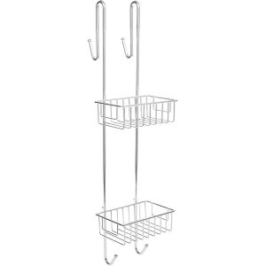 &Eacute;tag&egrave;re de douche &agrave; suspendre - Chrom&eacute; - 70 x 18,5 x 19 cm - Fixation facile - &Eacute;tag&egrave;re de douche &agrave; suspendre - Neuf
