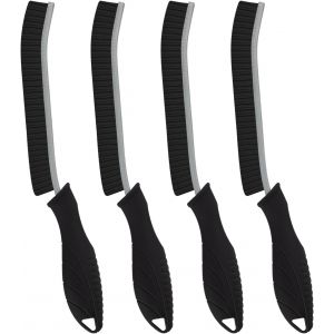 4 Pi&egrave;ces Brosse Nettoyage Salle de Bain - Brosse &agrave; Joint Carrelage Poil Dur pour Cuisine et Fen&ecirc;tre &Eacute;viers Toilettes WC Baignoire Carrelage Sol (4, Noir) - Neuf