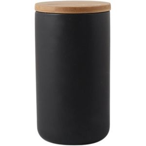 CMWS-Onepine 1000ml / 35 oz Récipient en céramique Pot de Stockage de Nourriture avec couvercle en Bambou et joint en silicone Convient Stocker café thé condiment Épices et plus - Neuf