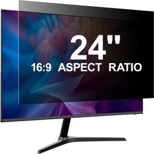 &Eacute;cran De Confidentialit&eacute; Pour Ordinateur De 24 Pouces Pour &Eacute;cran Large 16:9 - Filtres De Confidentialit&eacute; Anti-Reflets &Agrave; La Lumi&egrave;re Bleue Et Film De Protection D'&Eacute;cran Anti-Espion - Neuf
