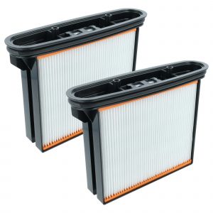 vhbw 2x filtre pliss&eacute; plat F8 compatible avec Spit AC1630P, AC1625, AC1600, AC1630PM aspirateur sec/humide, aspirateur industriel - Neuf