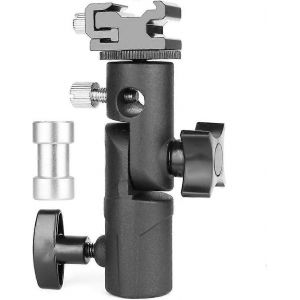 Support de flash,porte-parapluie en 3 pi&egrave;ces avec supports de flash et goujon 1/4 &raquo; et 3/8 &raquo; pour supports d'&eacute;clairage,unit&eacute;s de flash - Neuf