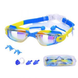 Lunettes De Natation Enfant, Lunette De Plong&eacute;e Enfant Sans Fuite Anti-Bu&eacute; Et Protection Uv, Lunettes Piscine Enfants Pour Jeune Enfant Gar&ccedil;on Fille 6 &Agrave; 14 Ans - Neuf