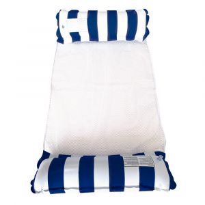 Hamac gonflable aquatique avec pompe - Bleu fonc&eacute; - Neuf