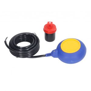 XYONG Interrupteur a flotteur rond pour pompe a eau, controle automatique du niveau de liquide, avec cable de 4 m, pour reservoir d'eau 250-380 V - Neuf