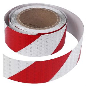10m x 5cm Bande d'avertissement de sécurité Bande réfléchissante Bande auto-adhésive Bande réfléchissante Traffic Reflectiv - Neuf