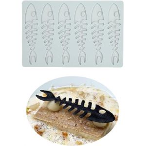 AYUHR-Moule en silicone en forme de Os de poisson pour fondant, tapis dentelle creux 3D pour chocolat, bonbons, dentelle pour pâtisserie, sucre, dessert, cupcake, Gastronomie - Neuf