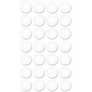 Cache-vis Autocollants pour Meubles - Cache-vis - Cache pour vis et Trous de per&ccedil;age - Capuchons de Protection pour Meubles - &Oslash;20 mm - 28 pi&egrave;ces - Enduit pour Meubles (Blanc-Froid) - Neuf