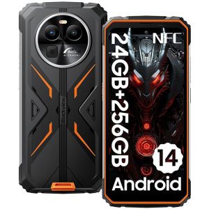 Blackview BV8100 Smartphone Incassable 6,5"" (8+16)Go+256Go 50MP+32MP 8800mAh Dual SIM Android 14 - Orange - Neuf