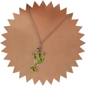 Kal-Collier Ras Du Cou Grenouille En Cristal De Bohème Collier Pendentif Grenouille En Or Collier Chaîne Grenouille Pavée En Cz Petit Collier Grenouille Animal En Strass Bijoux Pour Femmes - Neuf