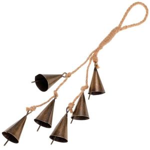 Poignée de porte en forme de cloche de sorcière enchanteresse - Carillon éolien décoratif à suspendre au mur pour la maison, le bureau et les fêtes - Neuf
