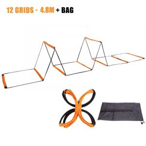 Échelle D'agilité Multifonctionnelle Pour Touristes,Entraînement De Football À Usage Multiple,Entraînement De Vitesse,Coordination Des Pieds,Équipement De Football -Orange-12 - Neuf