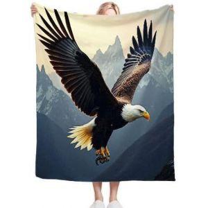 Couverture De Canap&eacute; 240 X 260 Flying Eagle, Couverture De Lit En Flanelle 180, Couverture Polaire Suppl&eacute;mentaire 100 % Microfibre - Neuf