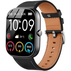 LORANKA-Bracelet Compatible avec uaue T60/T50S,22 mm Bracelet Cuir pour Jugeman P99/Y66,Nerunsa P66D,T50S/T50H, Popglory P66, ENOMIR IDW19/LW51/LW11,TOOBUR IDW13/IDW16/IDW19/BW01 - Neuf