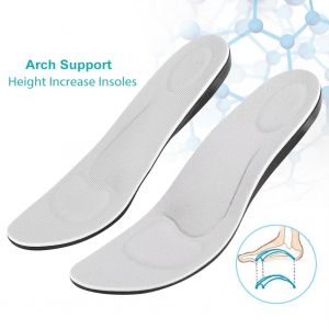 Semelles Interieures Invisibles Pour Rehausser La Hauteur, Soutien De La Voute Plantaire, Coussinets Respirants Pour Chaussures, Taille S, 2,5 Cm - Neuf