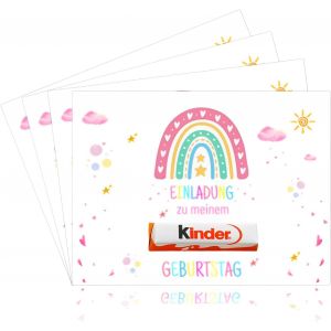 Lbgwp60-Cartes D'invitation Pour Anniversaire D'enfant Fille, Cartes D'invitation Pour Anniversaire D'enfant, Invitations D'anniversaire Pour Fille - Neuf