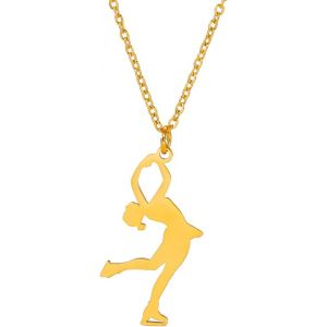 Kal-Inspiration Gymnastique Pendentif Collier Ballet Ballerine Sport Danse Solo Usa Gymnastique Choker Équipe Bijoux Fille Femme Coach Fille - Neuf