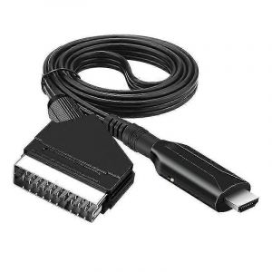 C&acirc;ble p&eacute;ritel vers hdmi - Adaptateur p&eacute;ritel vers hdmi - Convertisseur audio-vid&eacute;o tout-en-un p&eacute;ritel vers hdmi 1080p/720p - Neuf