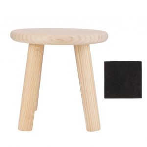 Hjlian Tabourets En Bois Multi-Usages Pour La Maison, Joli Petit Banc Pour Enfant, Tabouret Rond En Bois De Couleur - Neuf
