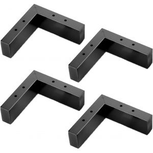 4pcs de Meubles en Métal Jambes, les pieds du Canapé, les Meubles, Pieds de Support, en Acier Inoxydable de Remplacement, Table de Chevet, Chaise Tabouret Cabinet Montage 3 cm/5 cm (152 x 50 x 30 mm, canon de fusil) - Neuf