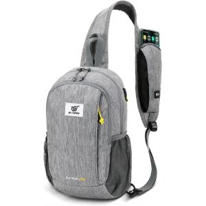 TIANYI-Sacoche Bandoulière Homme Sac à Bandoulière Poitrine,Idéal pour Voyage,Sport & Quotidien - Neuf