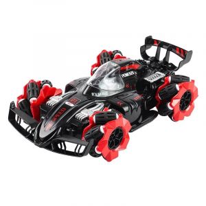 Voiture Télécommandée 4x4 Drift Stunt Avec Lumières Et Vapeur 50m USB Charge Rouge YONIS - Neuf