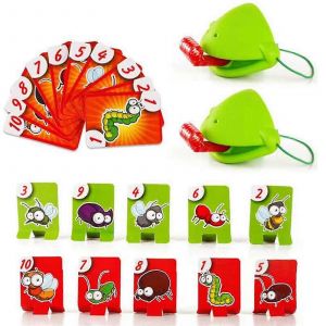 Jeu De Masque Caméléon Pour Enfants, Jeu De Cartes Interactif, Reconnaissance Des Nombres Et Coordination ?il-Main, Abdominaux Sécurisés, 4-10 Ans - Neuf