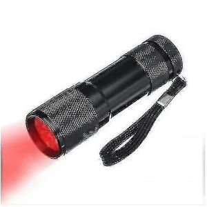 670nm 9led lampe de poche à lumière rouge profonde contre la détérioration de la vue torche rouge - Neuf