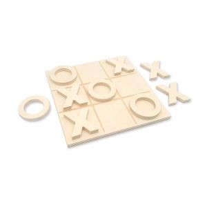Jeu De Morpion En Bois 15,5 Cm - Neuf
