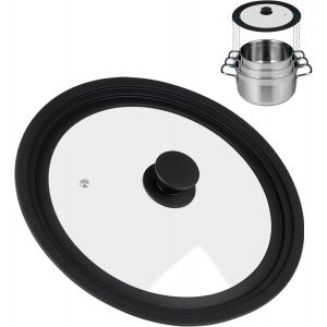 Kalanka-Couvercle Universel En Verre Pour Casseroles Et Poêles De 24/26/28 Cm - Neuf