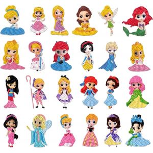 Oayew-24pcs Diamond Painting Enfant - Kit Mosaïque Pour Enfants - Diy Peinture Diamant Autocollant - 5d Diamond Painting Autocollants Kits,Grand Cadeau Pour Les Enfants Et Les Débutants - Neuf