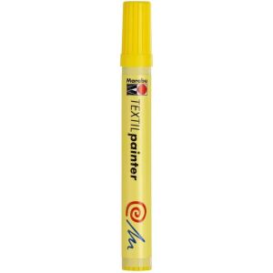 Feutre Pour Tissus L&eacute;gers, Jaune 019, Largeur De Trait Env. 2-4 Mm, &Agrave; Base D'eau, Toucher Doux, Lavable Jusqu'&agrave; 60 &deg;C, Facile &Agrave; Utiliser, R&eacute;sistant &Agrave; La Lumi&egrave;re, Textile, 13,9 X 1,5 X 1,5 Cm, - Neuf