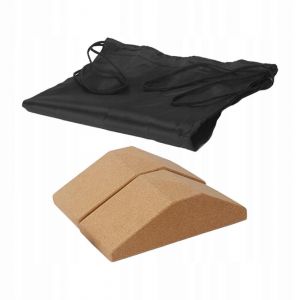 Cork Squat Wedge Block Yoga Prop Accessoire Portable Pour 2 Piieces Avec Sac - Neuf