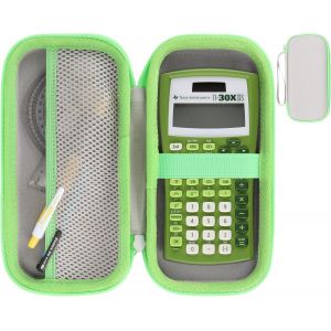 Dur &Eacute;tui de Protection pour TI-36X Pro/TI-30Xa/TI-30X Plus/TI-30XIIS/TI-30XS/TI-30X Pro Calculatrice Scientifique (Blanc + Vert Pomme) - Neuf