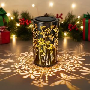 Lanterne Solaire En Forme De Papillon, Cadeau D'anniversaire Pour Femme, Lanternes Solaires En M&eacute;tal, D&eacute;coration De Jardin, Cadeau Pour Maman, Grand-M&egrave;re, Lampe Led &Eacute;tanche &Agrave; Suspendre Pour - Neuf