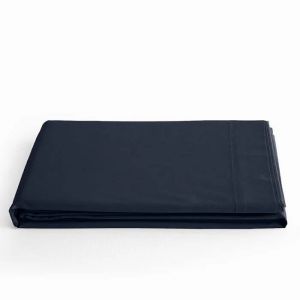 Drap Plat "Pr&eacute;mium" Pour Lit 1 Place & 2 Places - Pr&eacute;mium Bleu Nuit - 240 X 300 Cm Pour Lit 2 Places - Neuf