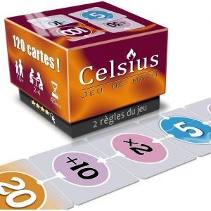 Sansh-Celsius: Jeu De Calcul 2 À 4 Joueurs Simultanés. Trouvez À L'opération La Plus Efficace. Math Ludique Pour Tout Âge. Cadeau Anniversaire Famille, Vacance - Neuf